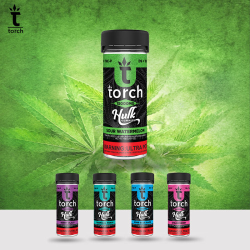 Torch Hulk Delta 9/THC-P Live Resin Gummies 1500mg/20ct/jar