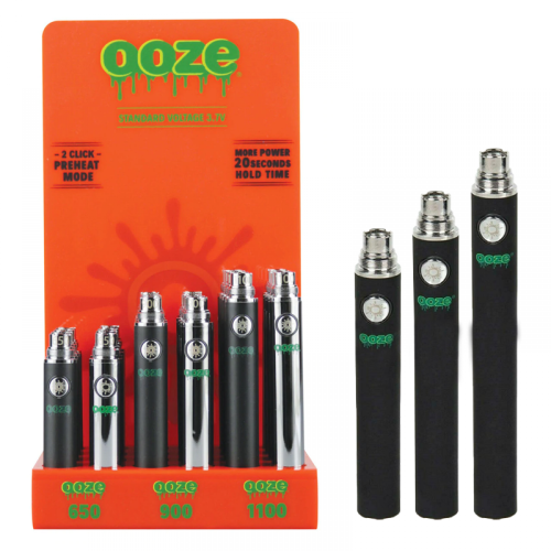 Ooze Standard 650/900/1100 Mah Mix Battery 24ct/Display