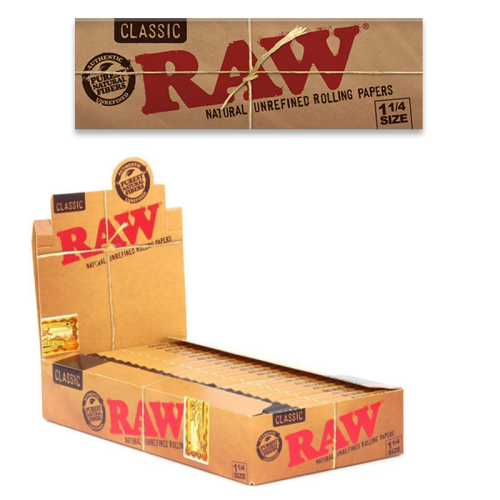RAW CLASSIC  1¼  ROLLING PAPERS 50CT/24PK
