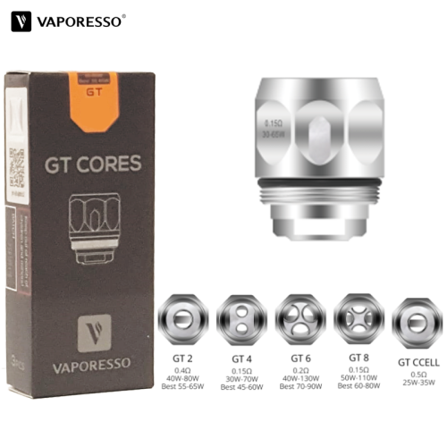 VAPORESSO GT REPLACEMENT COILS FOR NRG TANK 3CT/PK  